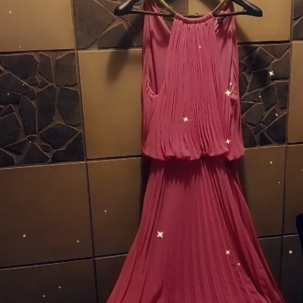 MSK Pink Wedding Dress
